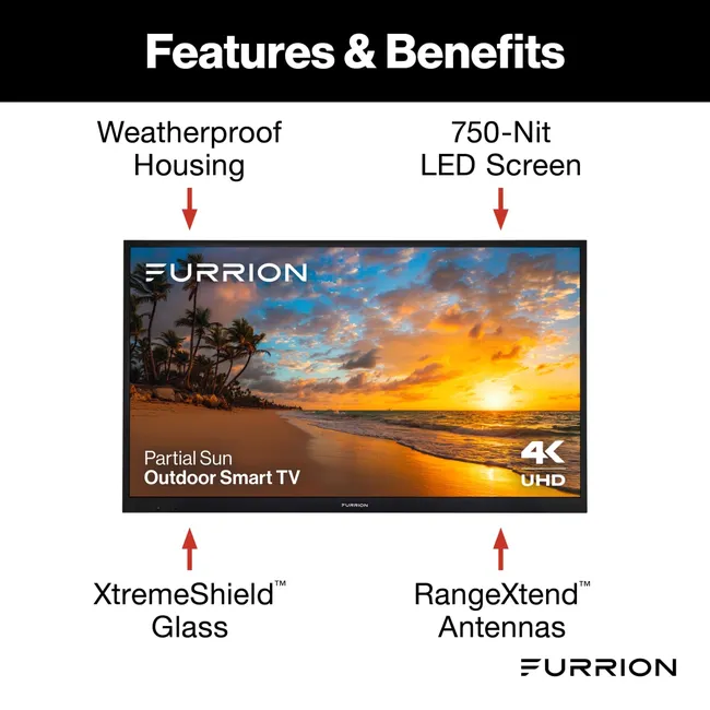 Furrion - Furrion Aurora® Partial-Sun 4K LED Outdoor Smart TV