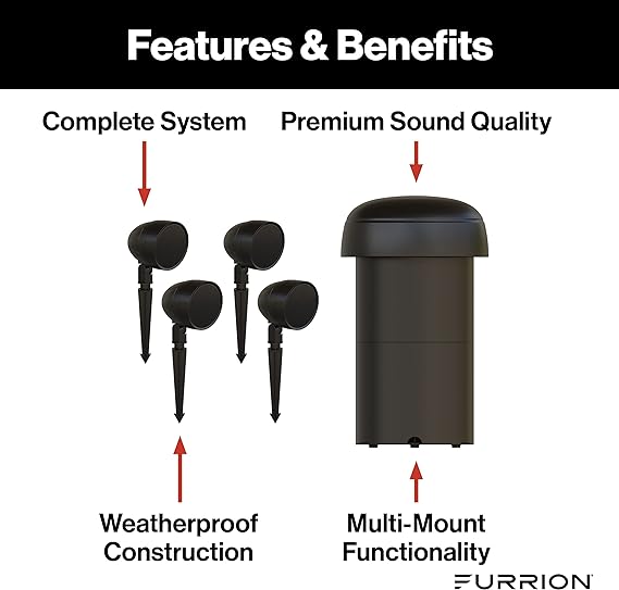 Furrion - Aurora® 4.1 Landscape Speaker System - Veranda Series