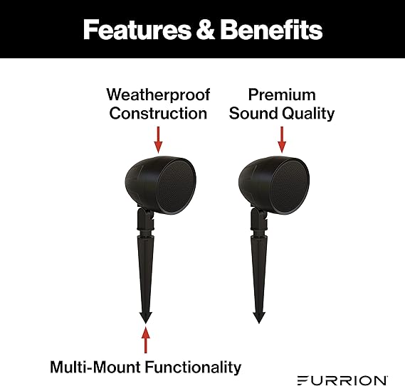 Furrion - Aurora® 4" Landscape Speakers - Veranda Series, 2-Pack