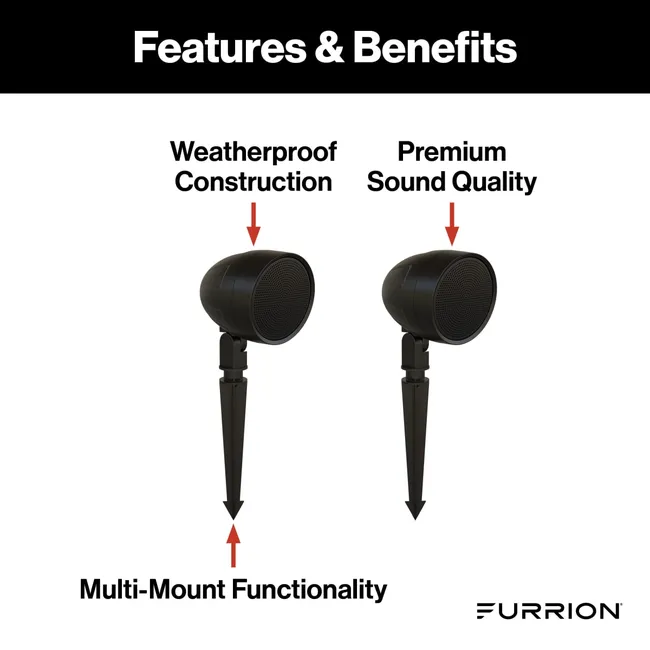 Furrion - Aurora® 3" Landscape Speakers - Terrace Series, 2-Pack