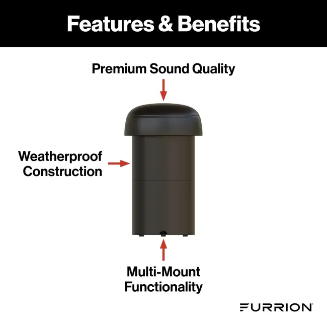 Furrion - Aurora® 10" Multi-Mount DVC Subwoofer - Veranda Series