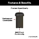 Furrion - Aurora® 10" Multi-Mount DVC Subwoofer - Veranda Series