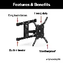 Furrion - Aurora Universal Full-Motion Outdoor TV Wall Mount