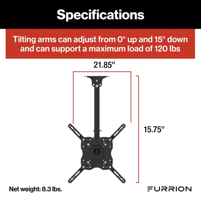 Furrion - Aurora Universal Outdoor Ceiling Full Motion Mount