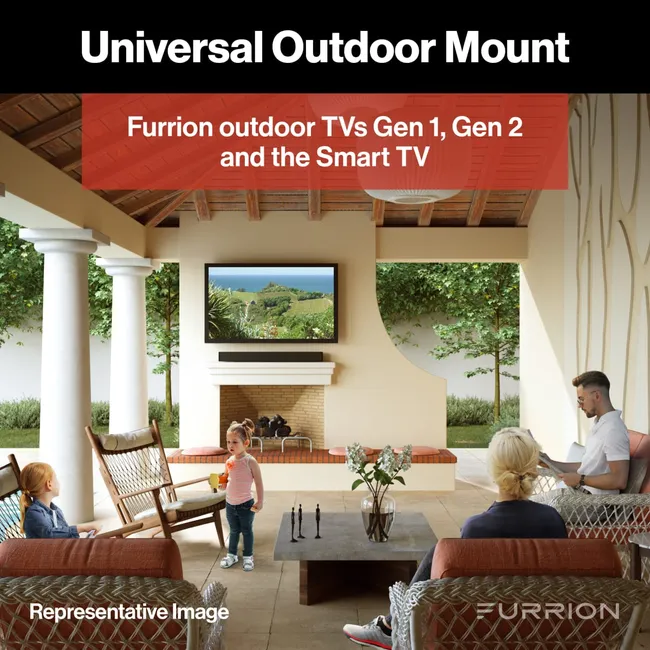 Furrion - Aurora Universal Outdoor Ceiling Full Motion Mount