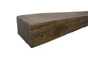 MagraHearth Mantel rustic barn wood 4' brown