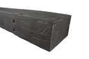 MagraHearth Mantel rustic barn wood 4' graphite