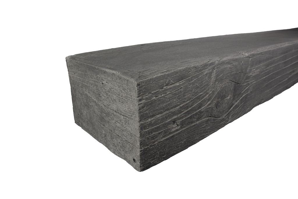 MagraHearth Mantel rustic barn wood 4' graphite