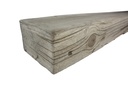 MagraHearth Mantel rustic barn wood 4' silver