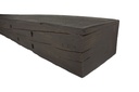 MagraHearth Mantel rustic barn wood 6' espresso