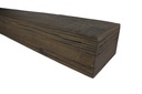 MagraHearth Mantel natural wood 6' brown