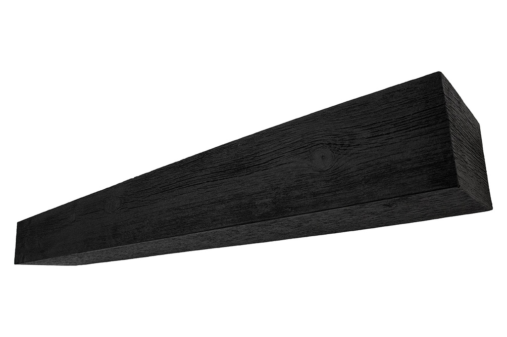 MagraHearth Mantel natural wood 4' ebony