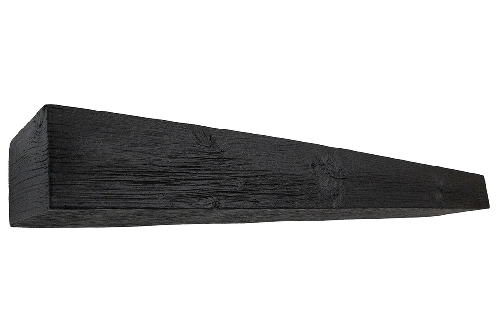 MagraHearth Mantel natural wood 5' ebony