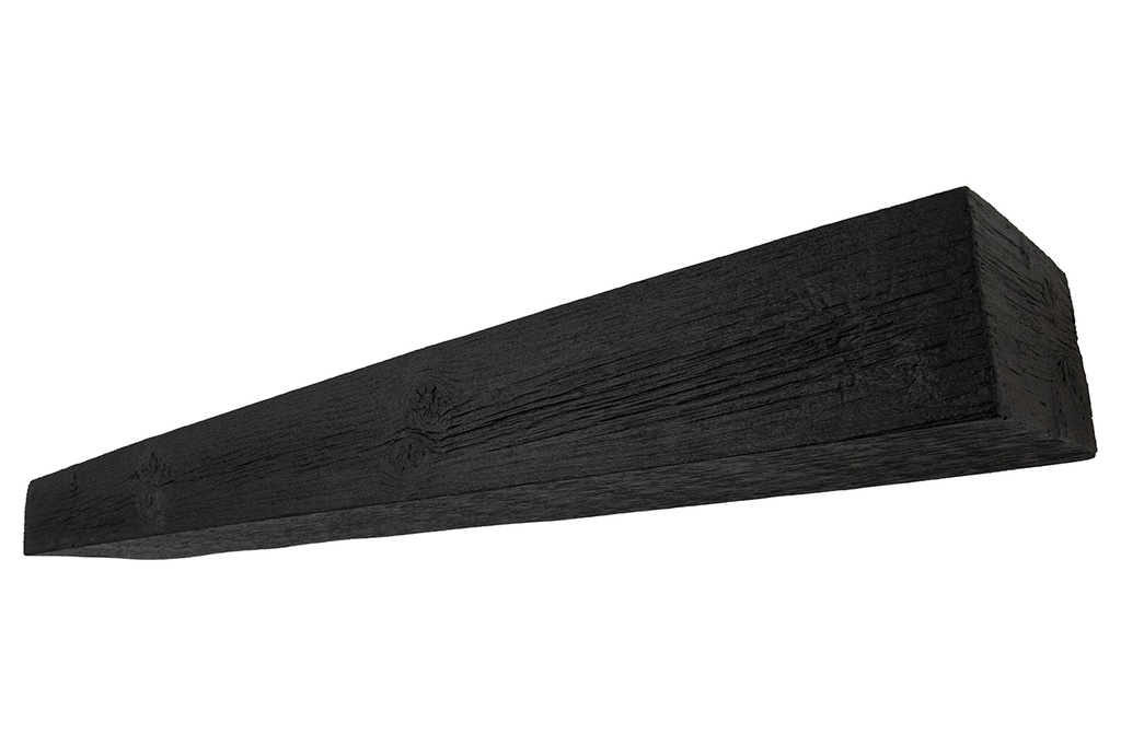 MagraHearth Mantel natural wood 5' ebony