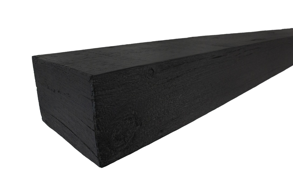 MagraHearth Mantel natural wood 6' ebony