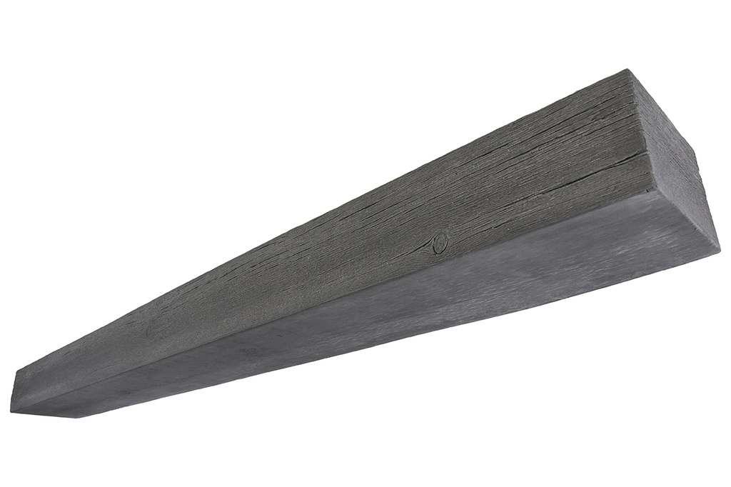 MagraHearth Mantel natural wood 6' graphite