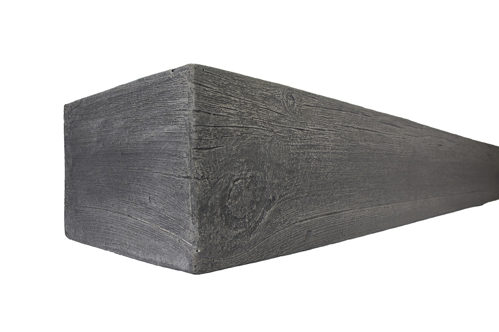 MagraHearth Mantel natural wood 6' graphite