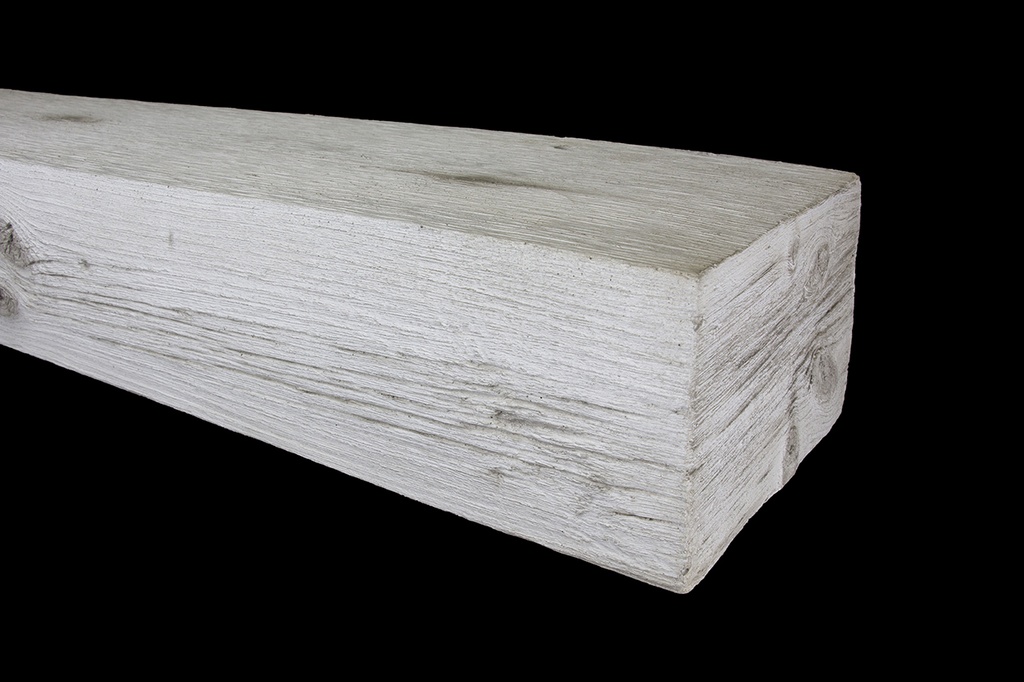 MagraHearth Mantel natural wood 5' whitewash