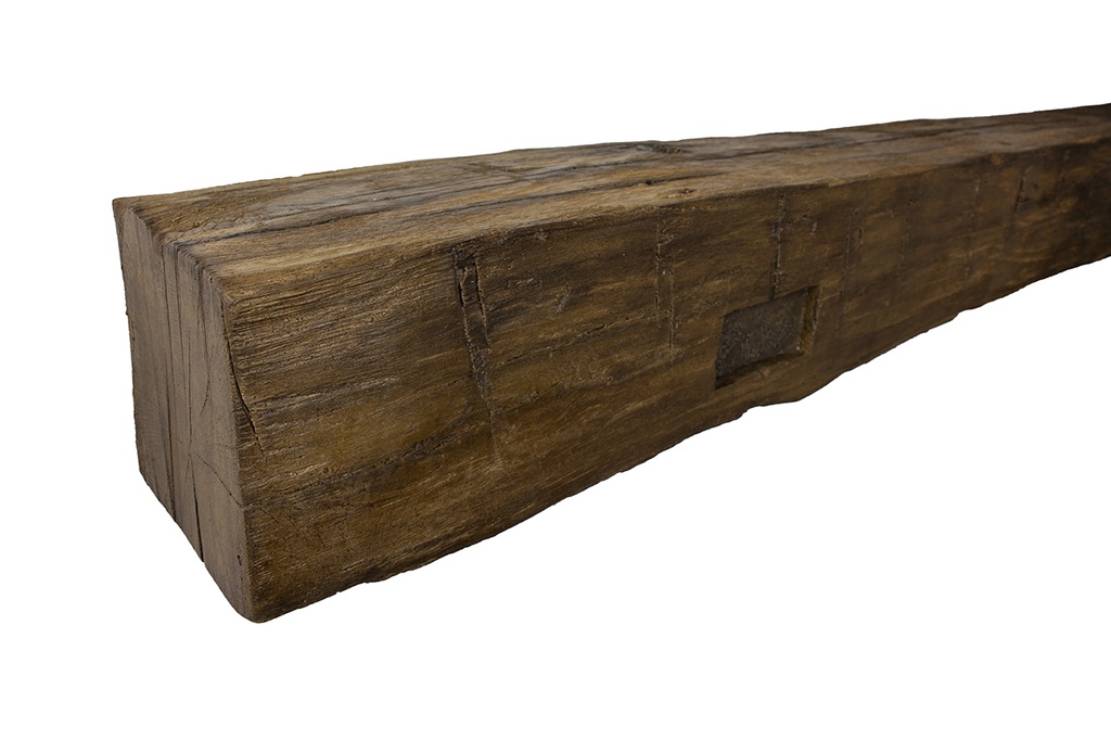 MagraHearth Mantel mortise barn beam 6' brown