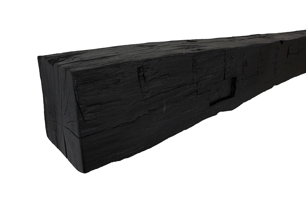 MagraHearth Mantel mortise barn beam 6' ebony