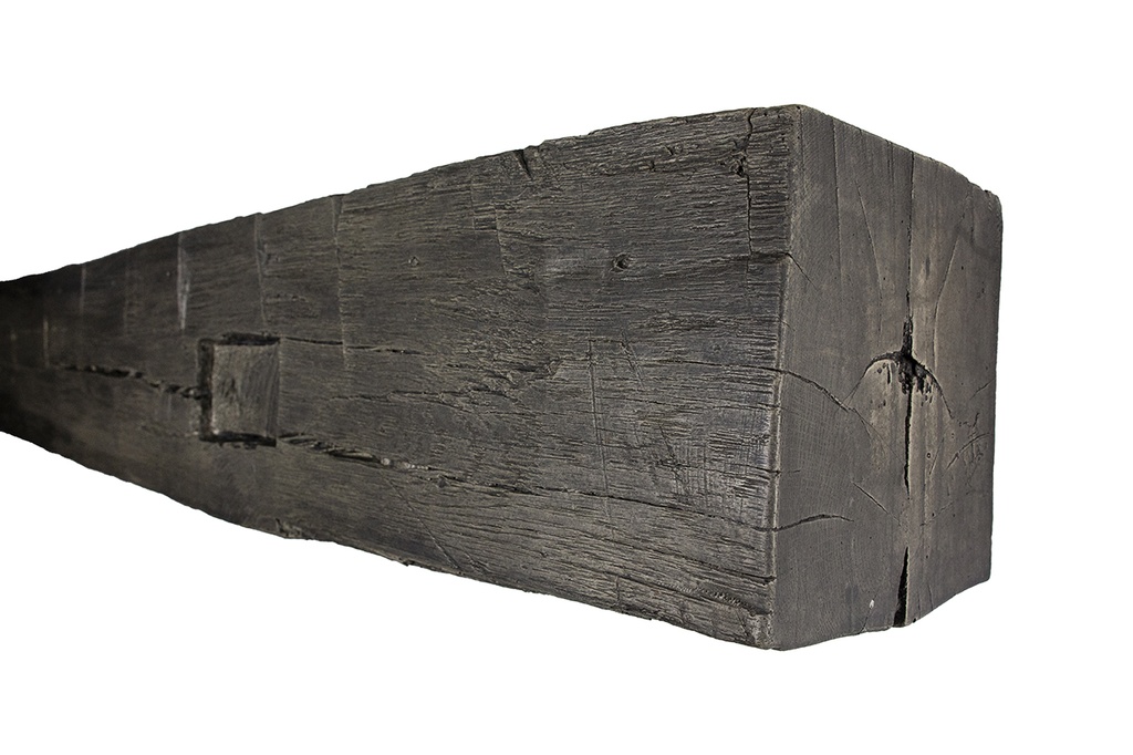 MagraHearth Mantel mortise barn beam 6' graphite