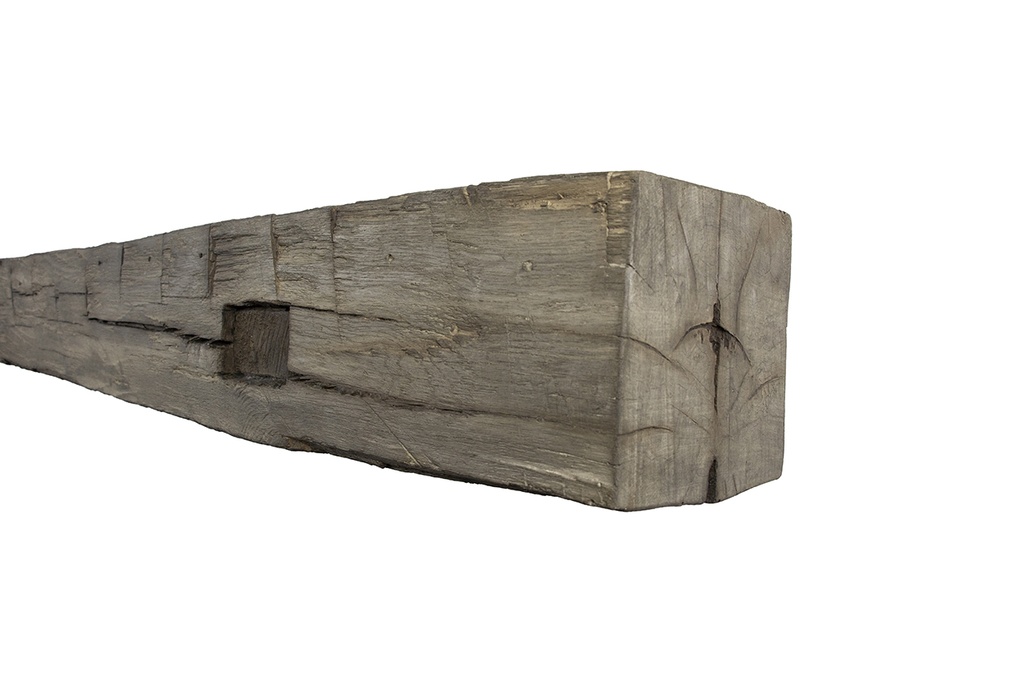 MagraHearth Mantel mortise barn beam 6' silver