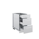 3-DRAWER STAINLESS STEEL CABINET