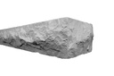 MagraHearth Mantel chiseled stone 6' grey