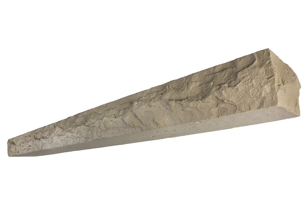 MagraHearth Mantel chiseled stone 6' buff