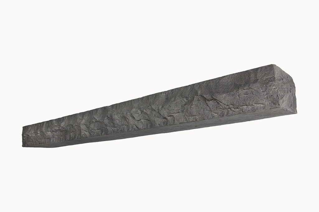 MagraHearth Mantel chiseled stone 5' graphite