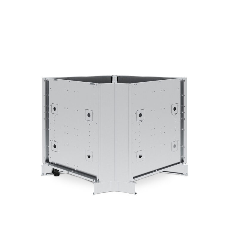 90º STAINLESS STEEL CORNER CABINET