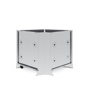 90º STAINLESS STEEL CORNER CABINET