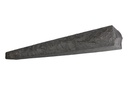 MagraHearth Mantel chiseled stone 6' graphite