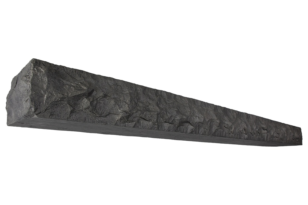 MagraHearth Mantel chiseled stone 6' graphite