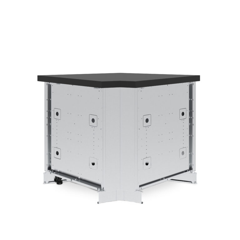 90º STAINLESS STEEL CORNER CABINET