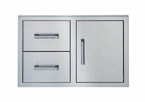 Primo - Single Door with Double Drawer, 34-in. W x 22-in. H 