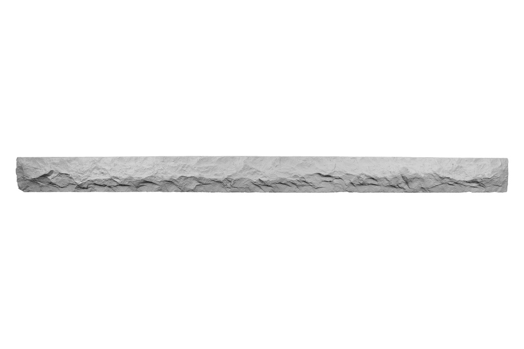 MagraHearth - Mantel chiseled stone 6' grey