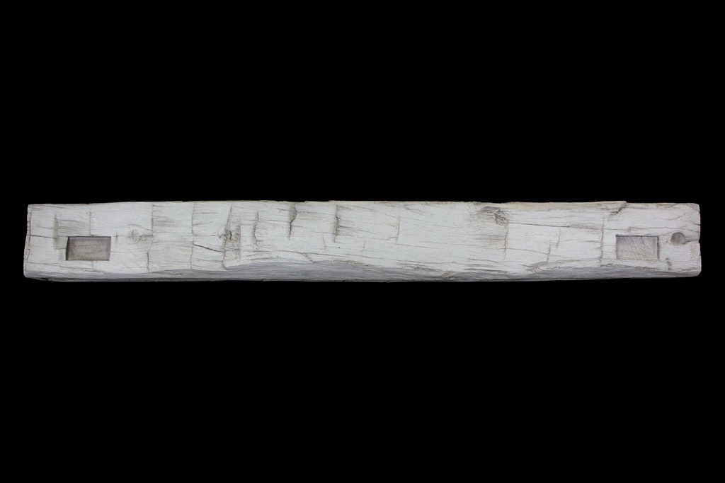 MagraHearth - Mantel mortise barn beam 5' whitewash