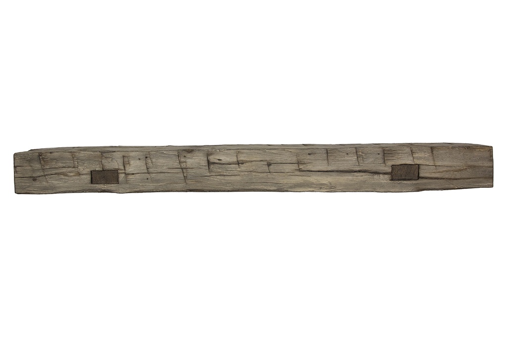 MagraHearth - Mantel mortise barn beam 6' silver