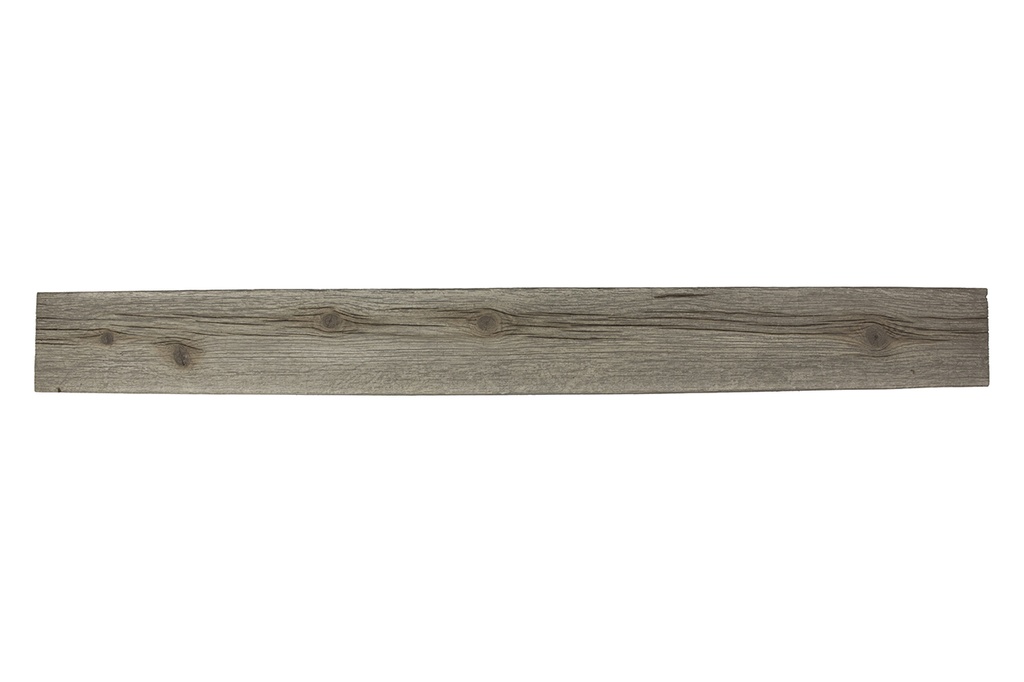 MagraHearth - Mantel natural wood 4' silver