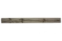 MagraHearth - Mantel natural wood 5' silver