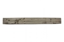 MagraHearth - Mantel rustic barn wood 4' silver