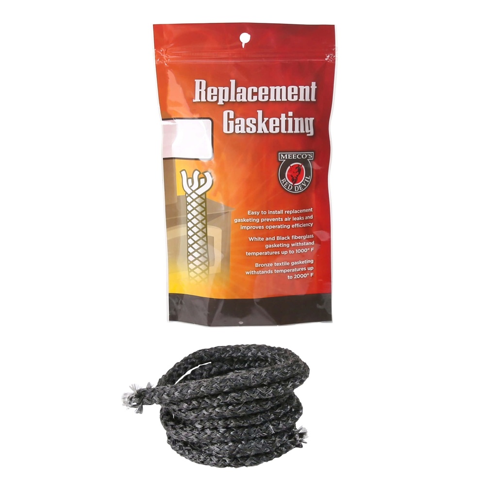 Meeco Mfg. - 1 In. x 6 Ft. Black Rope Gasketing 206B