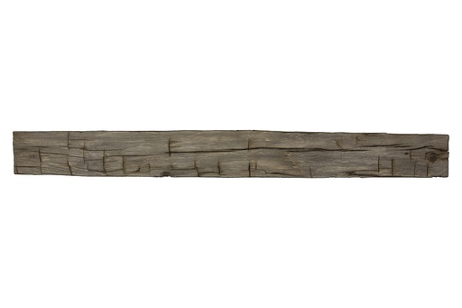 [LBB-78-SLV] MagraHearth - Mantel large barn beam 6-1/2' silver