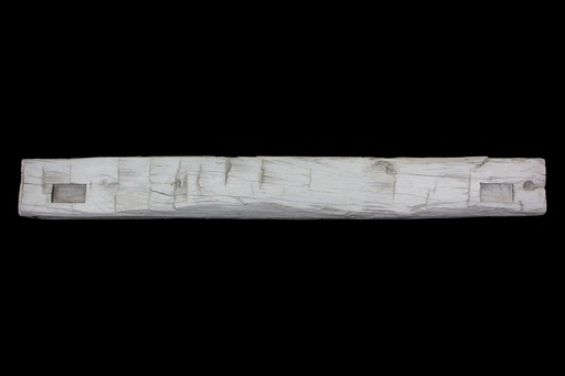 [MBB-5-WTW] MagraHearth - Mantel mortise barn beam 5' whitewash